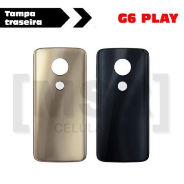 Imagem de Tampa traseira celular MOTOROLA modelo G6 PLAY, PRETO