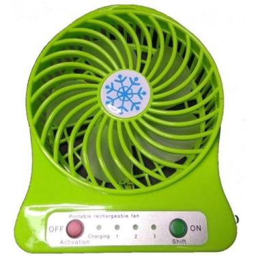 Imagem de Mini Ventilador Portátil Recarregável Lelong LE-779, Preto