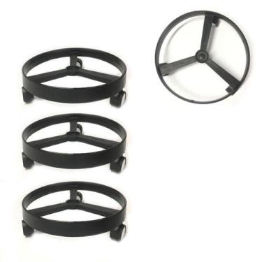 Imagem de 3 Suportes de Botijão de Gás e Vasos Giratório de Plástico - MELIDA