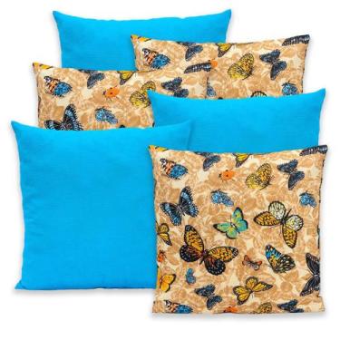 Imagem de Kit 6 Capas de Almofada c/ Zíper 40x40cm Gorgurinho - Rafaloro Enxovai