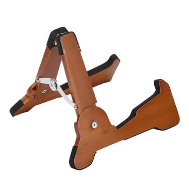 Imagem de Suporte de Chão Ajustável para Guitarra de Madeira, Suporte Universal Dobrável para Guitarras Com Estrutura Com Borracha Antiderrapante Totalmente Montado para Baixo, Violoncelo,