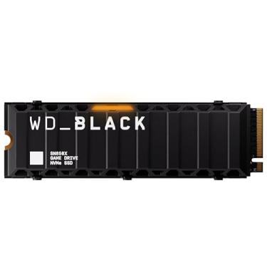 Imagem de WD_BLACK Unidade interna de estado sólido para jogos SN850X NVMe de 4 TB com dissipador de calor - Funciona com PlayStation 5, PCIe Gen4, M.2 2280, até 7.300 MB/s - WDS400T2XHE
