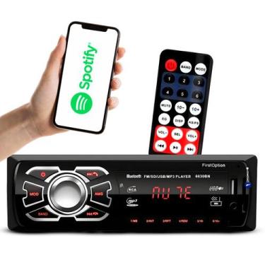 Imagem de Aparelho De Som Carro Radio Automotivo Bluetooth Pendrive Sd Rádio - F