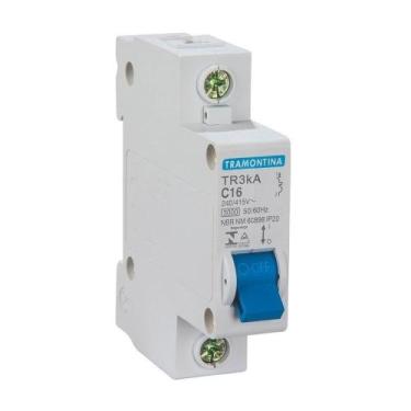 Imagem de Disjuntor Tramontina Din 1P 25A TR3KA Curva C