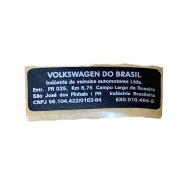 Imagem de Etiqueta Identificação Fabricação Veículo Vw Fox Gol Voyage - Volkswag