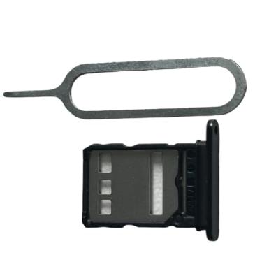 Imagem de zhxchzhi Suporte de bandeja de cartão SIM duplo OEM + pino de substituição para peças Honor MAGIC6 Lite preto