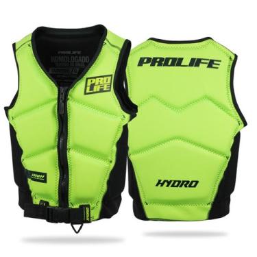 Imagem de Colete Salva Vidas Esportivo Slim Homologado Hydro Prolife, Amarelo fl