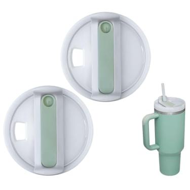 Imagem de Tampas de copo de 1,134 g de substituição para copo Stanley, tampas de copo de substituição à prova de derramamento resistentes a respingos, tampa reutilizável para Stanley e mais canecas de café