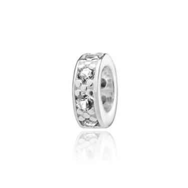 Imagem de Pingente Berloque Mini Separador Zirconia Cristal Prata 925 - Prata925