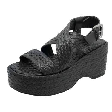 Imagem de Sandalia Feminina Anabela de Juta Lia Line 2260.71440