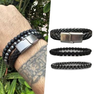 Imagem de Kit de Pulseiras Minimalist - Vorax Acessórios, GG - 20cm a 20,5cm