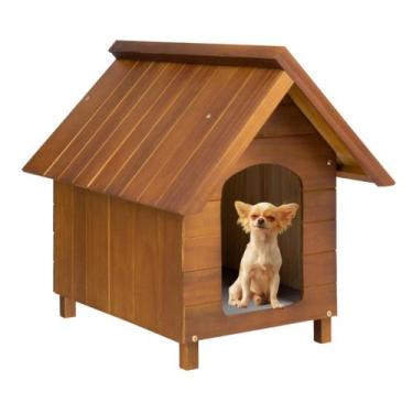 Imagem de Casa Casinha Cachorro Caes Pet Pequena N1 Madeira Cerejeira - Apiario 