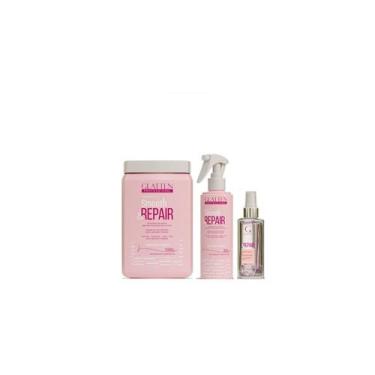 Imagem de Glatten Smooth & Repair Máscara 1 KG e Leave-in e Sérum