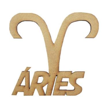 Imagem de Pacote 15 Aplique Signo Áries 7x6,5 Mdf Madeira - ATACADÃO DO ARTESANA