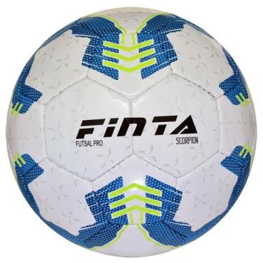 Imagem de Bola Futsal Oficial Scorpion PVC Costurada Finta, Branco