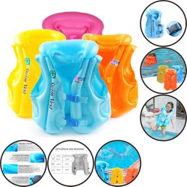 Imagem de Boia Infantil Colete Salva Vidas Inflável Praia Piscina
