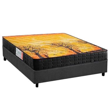 Imagem de Cama Box Viúva: Colchão Ortopédico D Angelis Anjos Compact AG 65 / D28 / Pantanal Black...
