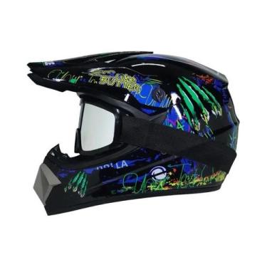 Imagem de Capacete Infantil Off-Road para Motocross, Cross Bike e Downhill (DH),