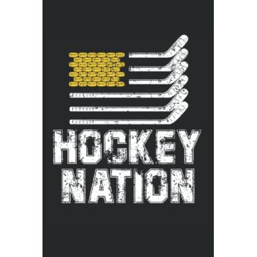 Imagem de Hockey Nation: Puck Lover Notebook |Notebook de journal de joueur de hockey sur glace |Cahier-cadeau de l'entraîneur de hockey