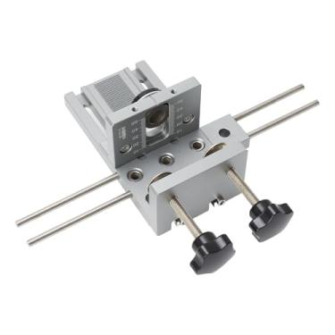 Imagem de Kit de Gabarito de Cavilha Versátil Ajustável Cavilha Precisa Construção Robusta Multiuso para Carpintaria Guia de Broca Ampla Aplicação Com Furo de Cavilha Circular de Madeira 3