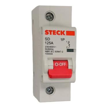 Imagem de Disjuntor Steck Din Unipolar125A Sd1 C Sdd1C125