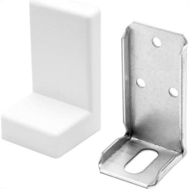 Imagem de Cantoneira Moveis Albras L Com Capa Branca 20 Pecas (Suporte Aereo) F9