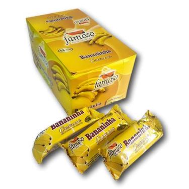 Imagem de Doce Bananinha Cremosa Famoso Com Açúcar Caixa Com 24 Unidades