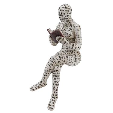 Imagem de Estatueta Focket Reading Woman Resin Pulp Bookshelf Decor