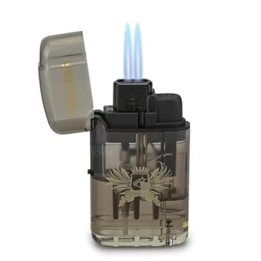 Imagem de Isqueiro Maçarico 2 Chamas Super Potente - Cores e Desenhos Aleatorios