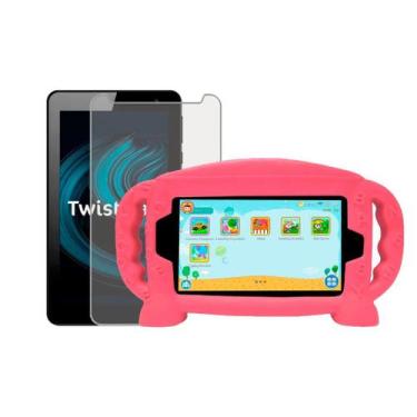 Imagem de Capa Infantil com Alça Silicone Baby Compatível Com Positivo Twist Tab