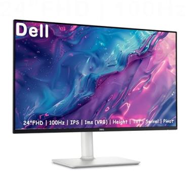 Imagem de Dell S24 inch Monitor, LED FHD - 100Hz Refresh Rate 15001 Contrast Ratio, AMD FreeSync - VESA, Integrated 2x5W Speaker, HeightTiltSwivelPivot, 2 x HDMI, White