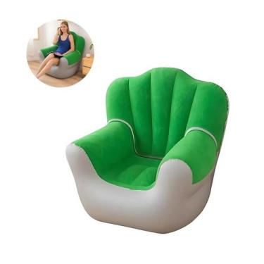 Imagem de Sofá Inflável Cama Individual Portátil: Descanso Onde Você Quiser - GO