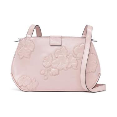 Imagem de Calvin Klein Bolsa transversal Audrey com compartimento triplo, Floral, One Size