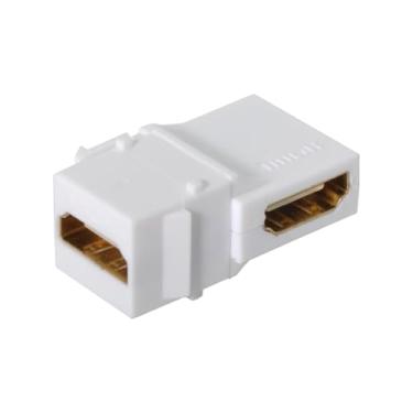 Imagem de chenyang Adaptador HDMI Keystone Jack 90 Graus Ângulo Reto HDMI 1.4 Encaixe Fêmea para Fêmea Adaptador de Acoplador Keystone para Placa de Parede