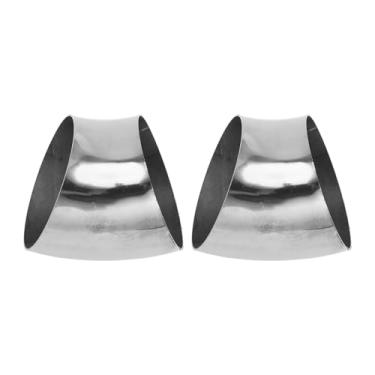 Imagem de Motoforti 2 peças 11.3 cm polegadas OD 45 graus mandril curva tubo cotovelo carro modificado tubo de escape tubulação espessura 1,2 mm/18GA 114x140x1,2 mm aço inoxidável 304 tom prata