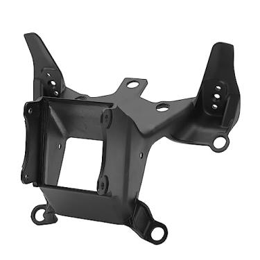 Imagem de Suporte de montagem de farol de motocicleta GRCFUMO, suportes de carenagem frontal superior de alta estabilidade, suporte de carenagem de suporte superior preto para YZF R6 2017 a
