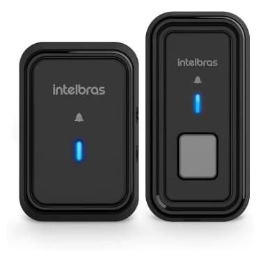 Imagem de Campainha Sem Fio Com Bateria CIB 101 Preto Intelbras