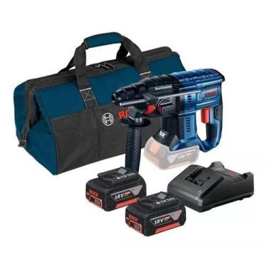 Imagem de Martelete Bosch Perfurador 2 Baterias 18v 4ah Gbh 180-li Com Bolsa