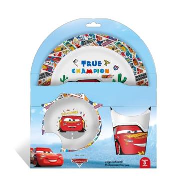 Imagem de Tuut Jogo Infantil de Melamine com 3 Peças Carros 22cm – Produto Oficial