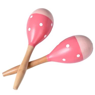 Imagem de Maracas para adultos, crianças, bebês, instrumento musical de madeira para maracas