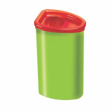 Imagem de Apontador Escolar Jumbo Triangular c/ Depósito Colorido Resistente (Un