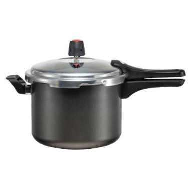Imagem de Panela de Pressão 4,5 Litros Fechamento Externo Antiaderente Preto - M
