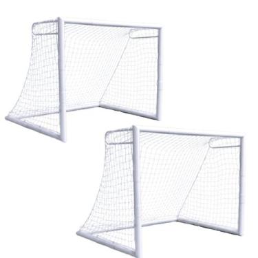 Imagem de Kit 2 Traves de Futebol Infantil Desmontável - FÁCIL ESPORTE