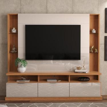 Imagem de Estante Home Bilbao Lukaliam para TV até 70" 3 Portas - Lukaliam Móvei