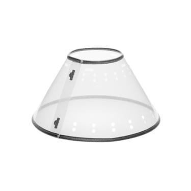 Imagem de Total Pet Health Coleiras Elizabethan — Coleiras de plástico duráveis que impedem que os animais de estimação lambam áreas feridas – Médio, transparente