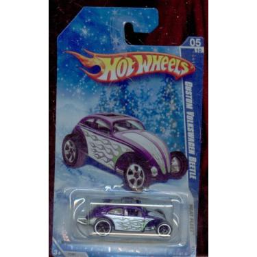 Imagem de Hot Wheels 2009-121/190 Heat Fleet 05/10 Custom Volkswagen Beetle Snow Scene Card 1:64 Scale 1:64 Scale