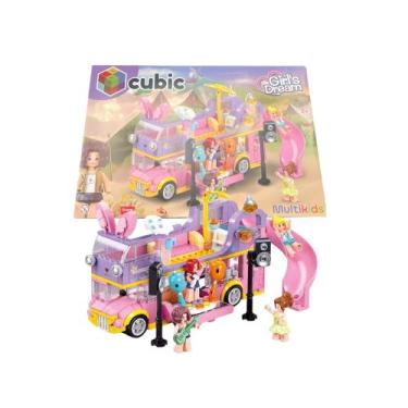 Imagem de Brinquedo Cubic Blocos de Montar Ônibus de Turnê Musical Festa 412 Peç