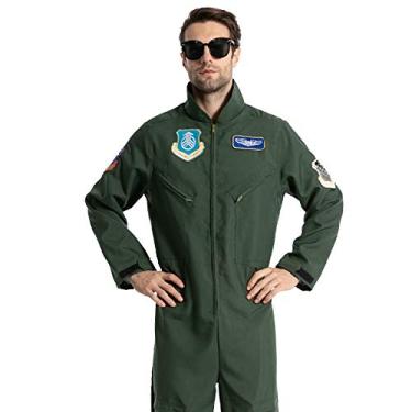 Imagem de Fantasia de piloto masculina EraSpooky para festa de Halloween