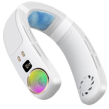 Imagem de HWING Ar condicionado portátil - ventiladores de pescoço que sopram ar frio ventilador portátil recarregável para viagens sem lâminas, refrigerador pessoal vestível - presentes para mulheres e homens