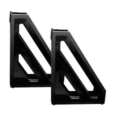 Imagem de Kit 2 Porta revista vertical organizador Acrinil Preto